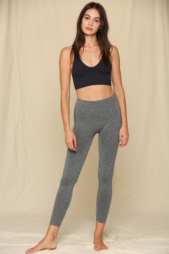 Grey seamless high waisted leggings