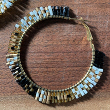 Load image into Gallery viewer, Fatima Beaded Hoops
