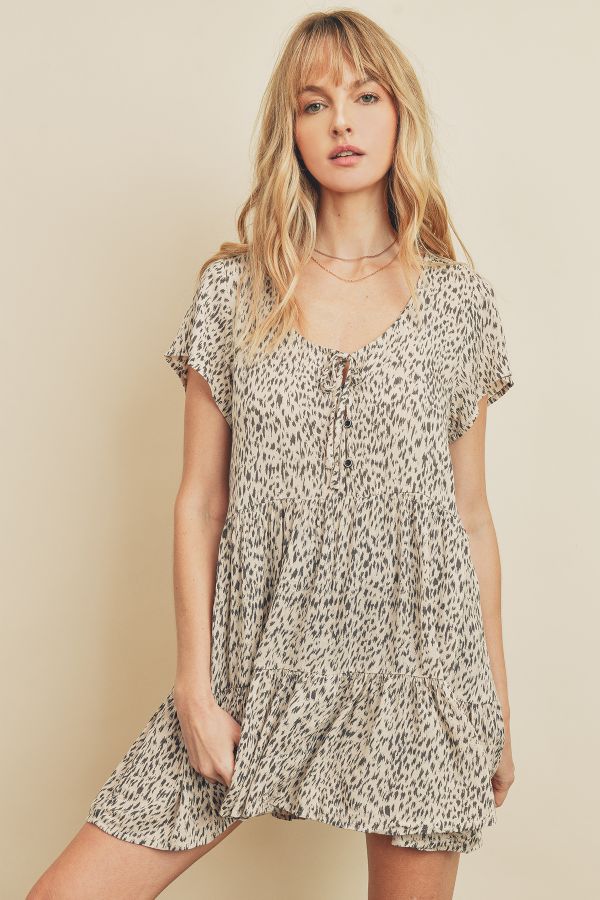 Cheetah Swing Mini Dress