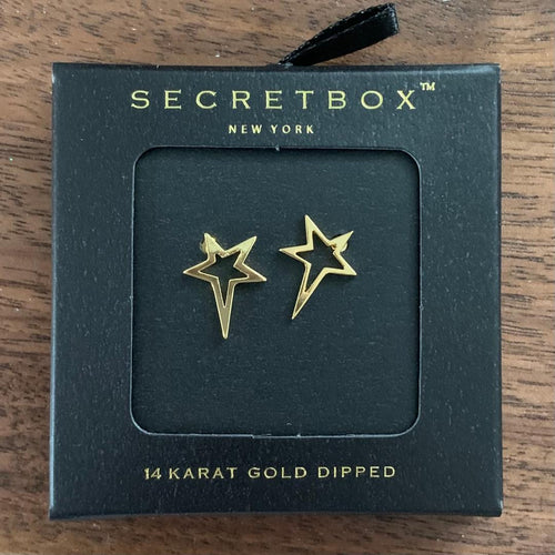 14k Gold Dipped star stud earrings.